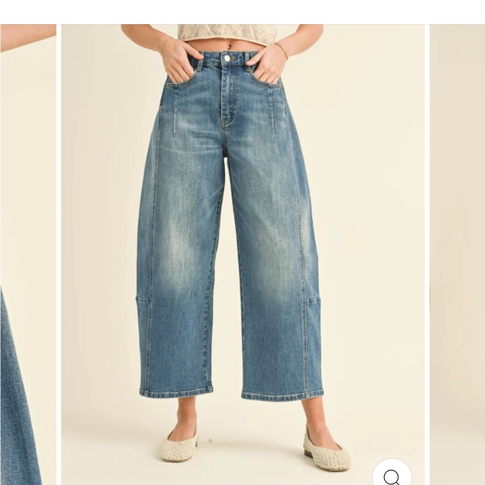 MIOU MUSE BARREL LEG JEANS